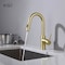 Kibi Circular Single Handle Pull Down Kitchen & Bar Sink Faucet with Soap Dispenser C-KKF2011BG-KSD100BG - alternate 2